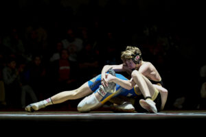University wrestling rallies to earn decisive team victory over Maryland state champ